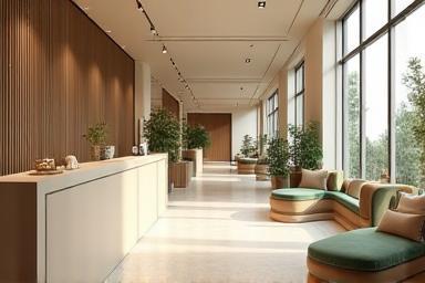 Intérieur élégant du salon BellePatte à Lyon avec espaces détente pour animaux