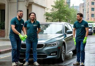 Équipe Éclat Clean en intervention