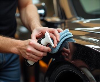 Nettoyage expert d’une voiture avec des produits écologiques
